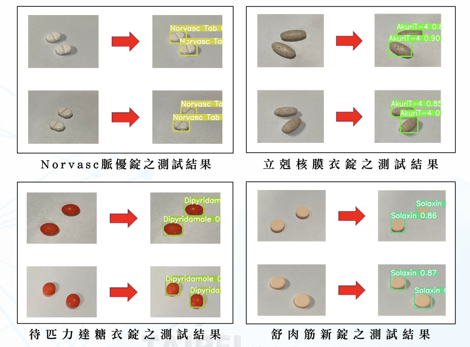 藥物辨識成果示意圖 4